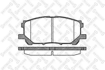 Комплект тормозных колодок, дисковый тормоз STELLOX купить